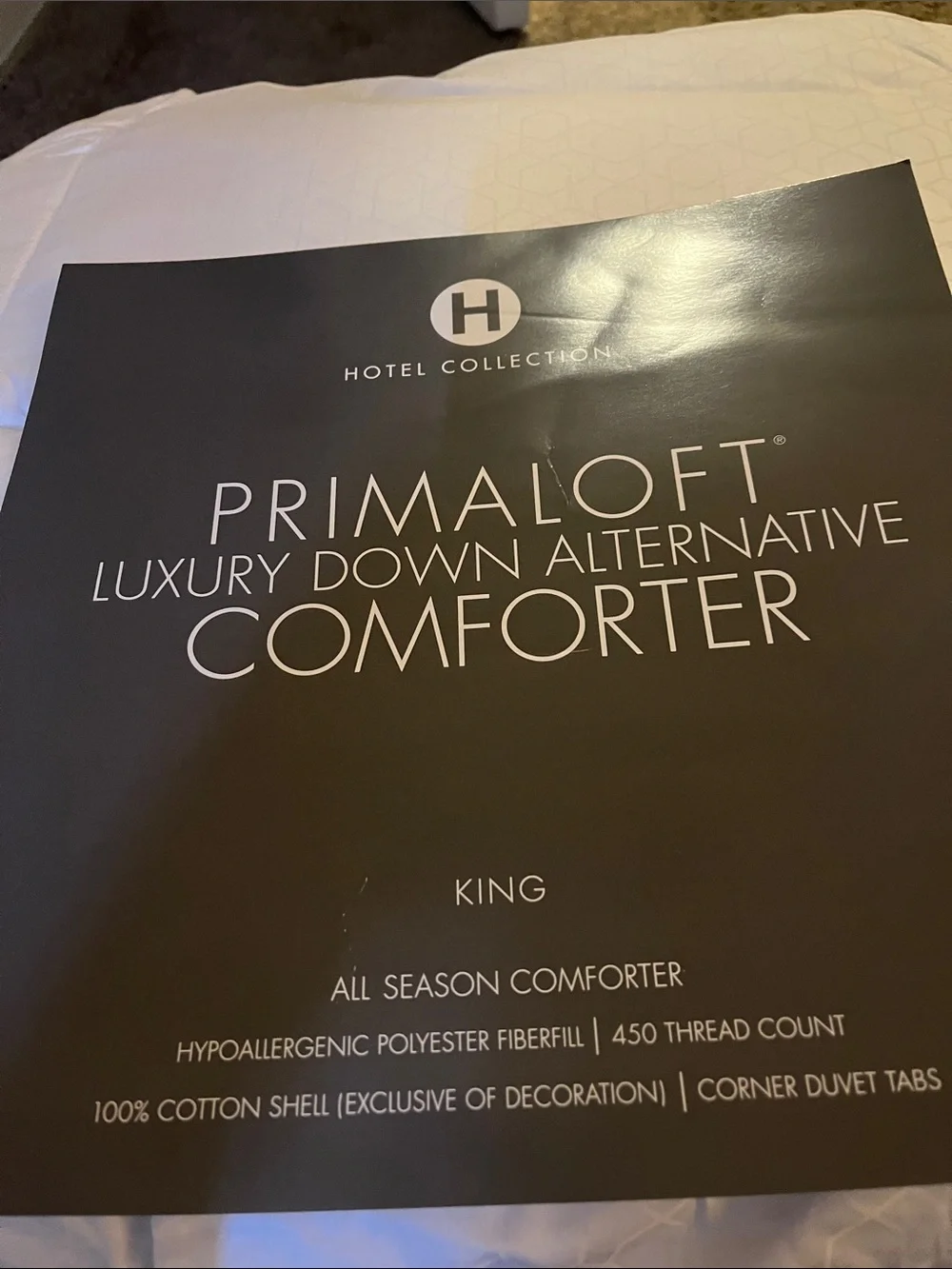 Hotel collection down alternative comforter king